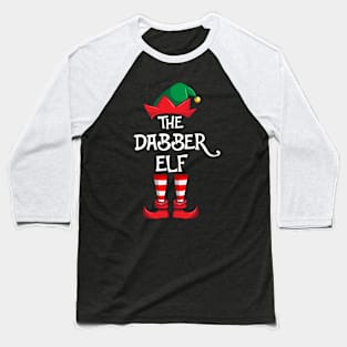 Dabber Elf Matching Family Christmas Baseball T-Shirt